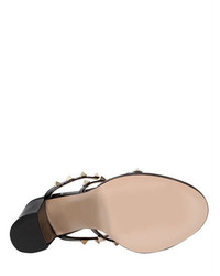 Valentino 90mm Rockstud Patent Leather Sandals