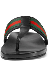 Gucci Web Strap Sandal Black