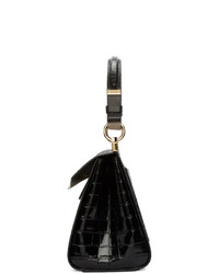 Givenchy Black Croc Small Mystic Bag