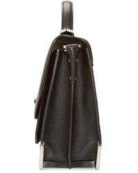 Mackage Black Leather Jori Satchel Bag
