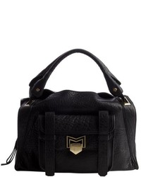 Treesje Black Leather Palisade Top Handle Bag
