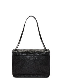 Saint Laurent Black Medium Quilted Niki Bag