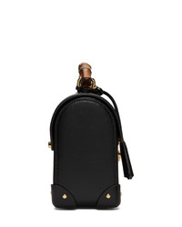 Gucci Black Small Bamboo Padlock Bag