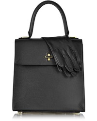 Charlotte Olympia Bogart Black Leather Handbag