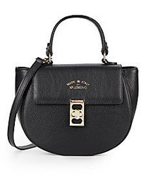 Claire Pebbled Leather Crossbody Satchel