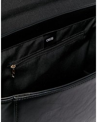 Asos Collection Smart Double Twist Lock Satchel Bag