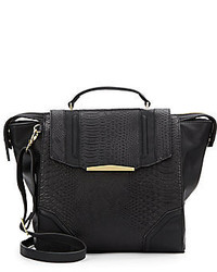 Embossed Faux Leather Tote