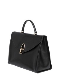 Giorgio Armani Smooth Leather Top Handle Bag
