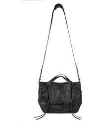 Kooba Gwenyth Leather Satchel Bag Black