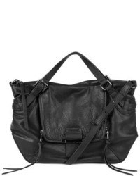 Kooba Gwenyth Leather Satchel Bag Black