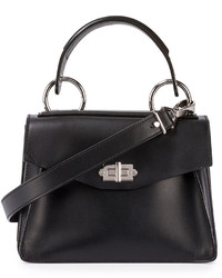 Proenza Schouler Hava Small Leather Top Handle Satchel Bag Black