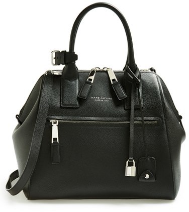 Marc by MARC JACOBS Satchel Bag Soft Black Leather Large( 11x14 1