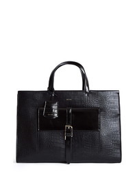 Reiss Large Picton Leather Satchel