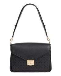Longchamp Mademoiselle Calfskin Leather Shoulder Bag