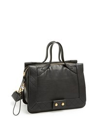 Marc by Marc Jacobs Lady Moto Leather Satchel Black