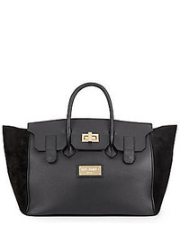 Omia Leather Suede Satchel