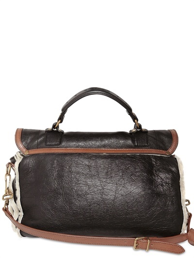 Proenza Schouler Ps1 Medium Shearling And Leather Satchel