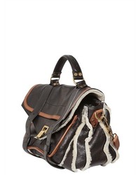 Proenza Schouler Ps1 Medium Shearling And Leather Satchel