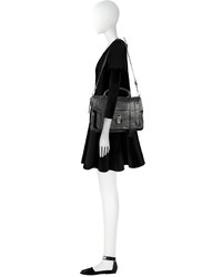 Proenza Schouler Ps1 Medium Black Lux Leather Satchel Bag