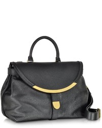 See by Chloe See By Chlo Lizzie Black Grained Leather Satchel Bag