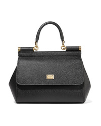 Dolce & Gabbana Sicily Small Textured Leather Tote
