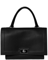 Givenchy Small Shark Tooth Leather Satchel Black