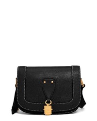 Valentino Garavani Small V Locker Leather Saddle Bag