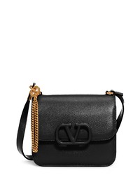 Valentino Garavani Small V Sling Leather Shoulder Bag
