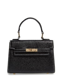Knotty Textured Metallic Faux Leather Bag