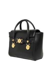 Versace Signature Leather Top Handle Bag