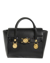 Versace Signature Leather Top Handle Bag