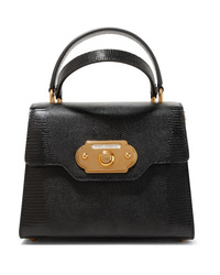 Dolce & Gabbana Welcome Small Lizard Effect Leather Tote