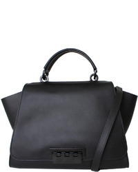 Zac Posen Zac Handbags Black Eartha Unlined Soft Top Handle Bag