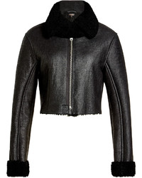 Yeezy Leather Jacket Wth Shearling