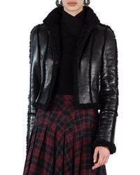 Akris Punto Shearling Lined Open Front Jacket