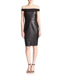 Bailey 44 Botswana Off The Shoulder Faux Leather Dress