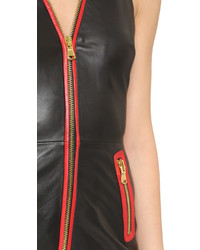 Boutique Moschino Sleeveless Leather Dress