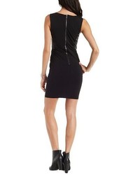 Charlotte Russe Essue Sleeveless Faux Leather Dress