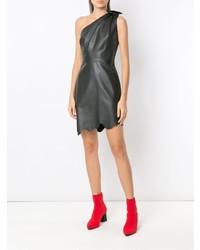 Nk Leather Asymmetric Dress