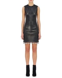 Alexander Wang Leather Fitted Sheath Dress