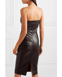 Tom Ford Less Ruched Leather Dress