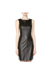 Tart Synthetic Leather Front Sleeveless Sheath Dress