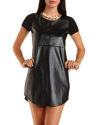 Charlotte Russe Faux Leather Shift Dress