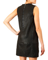 Acne Studios Crocodile Embossed Leather Dress