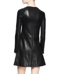 The Row Hawnler A Line Leather Dress