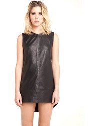 Doma Leather Leather Sleeveless Shift Dress