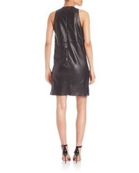Milly Leather Shift Dress