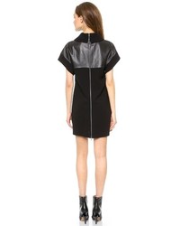 Marissa Webb Lenora Leather Wool Mini Dress