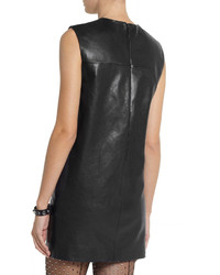 Saint Laurent Mondrian Leather Shift Dress