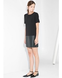 Mango Outlet Outlet Twill Shift Dress